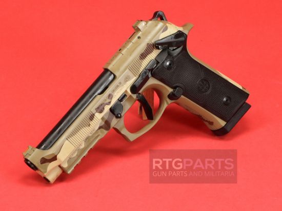 Beretta, 92XI, Combat, Single Action Only, Semi-automatic, Full Size, 9MM, 4.7" Barrel, Ambidextrous Manual Safety, Cerakote Finish, DCU Camo, 18 Rounds, 2 Magazines, 082442989273, FFL-BERETTA-SPEC0732A18, RTG Parts