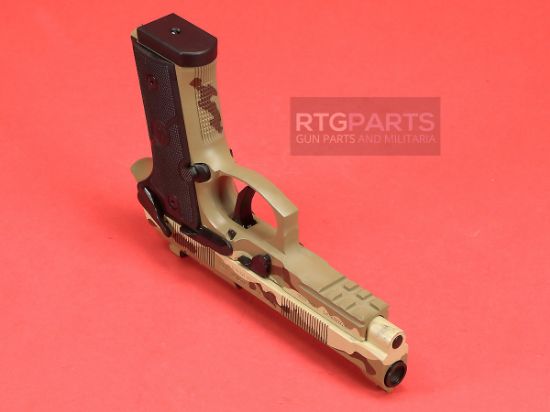 Beretta, 92XI, Combat, Single Action Only, Semi-automatic, Full Size, 9MM, 4.7" Barrel, Ambidextrous Manual Safety, Cerakote Finish, DCU Camo, 18 Rounds, 2 Magazines, 082442989273, FFL-BERETTA-SPEC0732A18, RTG Parts