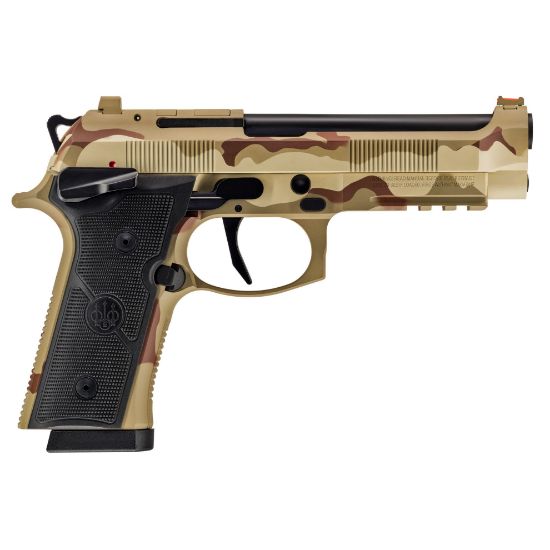 Beretta, 92XI, Combat, Single Action Only, Semi-automatic, Full Size, 9MM, 4.7" Barrel, Ambidextrous Manual Safety, Cerakote Finish, DCU Camo, 18 Rounds, 2 Magazines, 082442989273, FFL-BERETTA-SPEC0732A18, RTG Parts