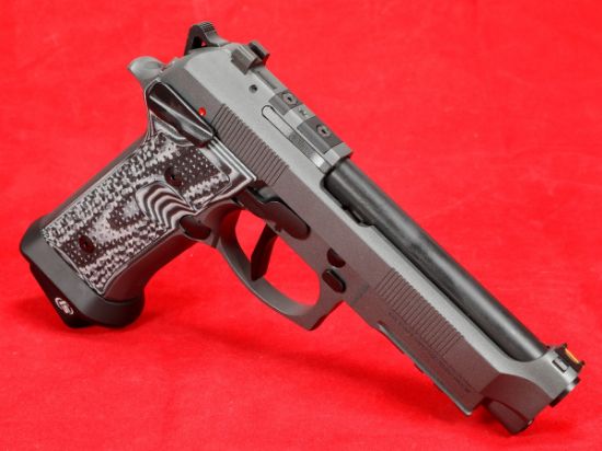 Beretta, 92XI Squalo, Single Action Only, Full Size Pistol, 9MM, 4.7" Barrel, Cerakote Finish, Black, Optics Ready, Ambidextrous Safety, Fiber Optic Front Sight, Flared Magwell, Three 22rd Magazines, 082442975979, FFL-BERETTA-J92XFMSA21LCO, RTG Parts