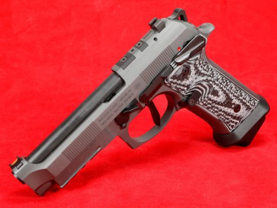 Beretta, 92XI Squalo, Single Action Only, Full Size Pistol, 9MM, 4.7" Barrel, Cerakote Finish, Black, Optics Ready, Ambidextrous Safety, Fiber Optic Front Sight, Flared Magwell, Three 22rd Magazines, 082442975979, FFL-BERETTA-J92XFMSA21LCO, RTG Parts