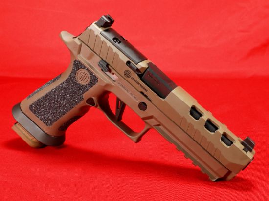 Sig Sauer, P320X5 DH3,  9MM, 5" Barrel, Coyote Tan Grip and Slide, X Series Flat Face Trigger, XRay 3 Night Sights, Optics Ready, Three 21rd Magazines, 798681665051, FFL-SIG-320X5-9-DH3, RTG Parts