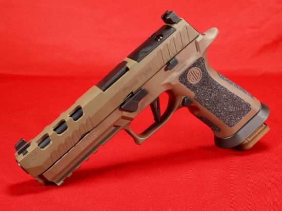 Sig Sauer, P320X5 DH3,  9MM, 5" Barrel, Coyote Tan Grip and Slide, X Series Flat Face Trigger, XRay 3 Night Sights, Optics Ready, Three 21rd Magazines, 798681665051, FFL-SIG-320X5-9-DH3, RTG Parts