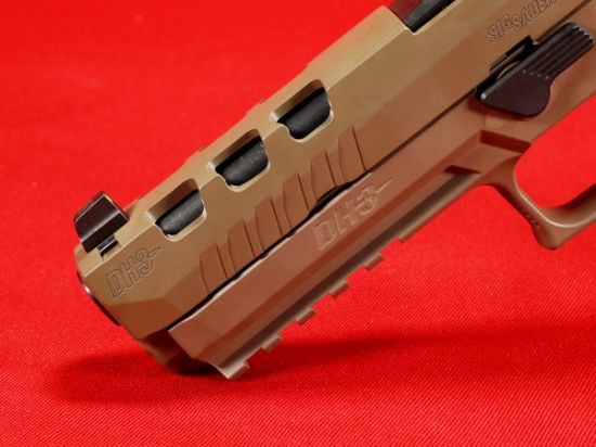 Sig Sauer, P320X5 DH3,  9MM, 5" Barrel, Coyote Tan Grip and Slide, X Series Flat Face Trigger, XRay 3 Night Sights, Optics Ready, Three 21rd Magazines, 798681665051, FFL-SIG-320X5-9-DH3, RTG Parts