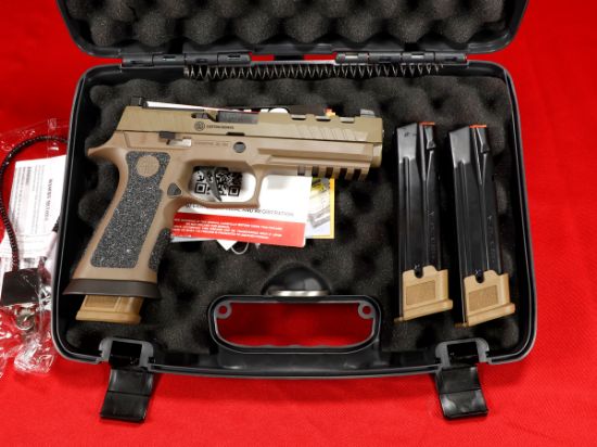 Sig Sauer, P320X5 DH3,  9MM, 5" Barrel, Coyote Tan Grip and Slide, X Series Flat Face Trigger, XRay 3 Night Sights, Optics Ready, Three 21rd Magazines, 798681665051, FFL-SIG-320X5-9-DH3, RTG Parts