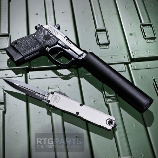 Beretta 20X Bobcat with Microtech Ultratech ZBP Double Edge OTF