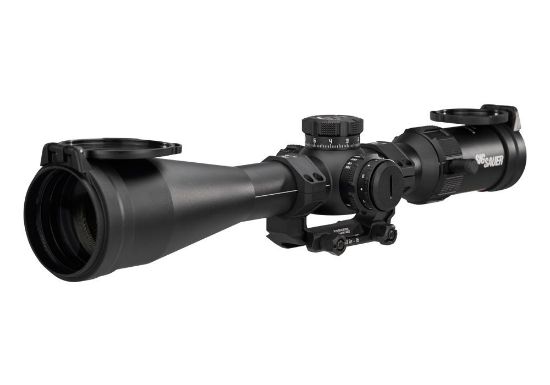 Sig Sauer, Tango MSR, Rifle Scope, 5-30X56mm, First Focal Plane, MRAD Illuminated Milling 2.0 Reticle, 56mm Objective, 34mm Main Tube, Matte Finish, Black, 0.1 MRAD Adjustment, Included Mount and Flip Lens Covers, 798681696260, SIG-SOTM65001, RTG Parts