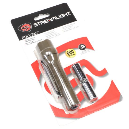 Picture of STREAMLIGHT POLYTAC FLASHLIGHT, 600 LUMENS WITH BATTERY, COY