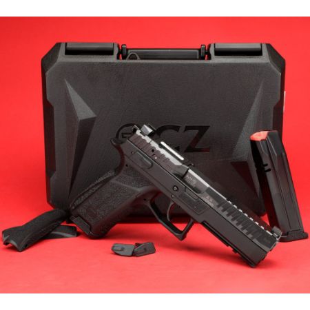 CZ, P-10 F, Striker Fired, Semi-automatic, Polymer Frame Pistol, Full Size, 9MM, 4.5" Barrel, Nitride Slide Finish, Black, 3 Interchangeable Backstraps, Fixed Sights, Optics Ready, Integrated Trigger Safety, 19 Rounds, 2 Magazine, Reversible Magazine Catch, 806703915500, FFL-CZ-91550, RTG Parts