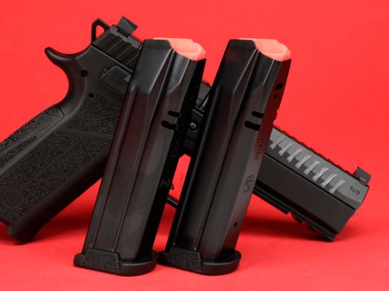 CZ, P-10 F, Striker Fired, Semi-automatic, Polymer Frame Pistol, Full Size, 9MM, 4.5" Barrel, Nitride Slide Finish, Black, 3 Interchangeable Backstraps, Fixed Sights, Optics Ready, Integrated Trigger Safety, 19 Rounds, 2 Magazine, Reversible Magazine Catch, 806703915500, FFL-CZ-91550, RTG Parts