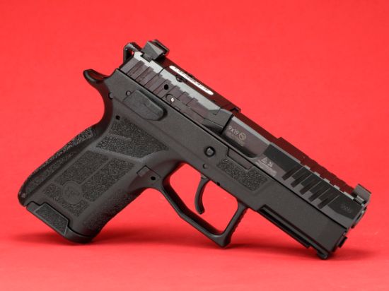 CZ, P-09C Nocturne, Compact, 9MM, 3.74" Barrel, Matte Finish, Black, Optics Ready Slide, Holosun K and RMS Footprint, Contrast Luminescent 3 Dot Sights, Manual Safety with Interchangeable Decocker, Two 15rd Magazines, 806703916606, FFL-CZ-91660, RTG Parts