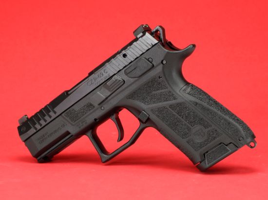 CZ, P-09C Nocturne, Compact, 9MM, 3.74" Barrel, Matte Finish, Black, Optics Ready Slide, Holosun K and RMS Footprint, Contrast Luminescent 3 Dot Sights, Manual Safety with Interchangeable Decocker, Two 15rd Magazines, 806703916606, FFL-CZ-91660, RTG Parts