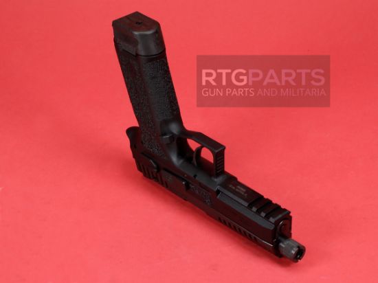 CZ, P-09F Nocturne, 9MM, Matte Finish, Black, Optics Ready Slide, Holosun K and RMS Footprint, Contrast Luminescent 3 Dot Sights, Manual Safety with Interchangeable Decocker, Two 21 Rounds Magazines, 806703916712, FFL-CZ-91671, RTG Parts