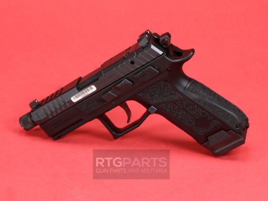 CZ, P-09C Nocturne, Suppressor Ready Threaded Barrel, Compact Size, 9MM, Black, Optics Ready Slide, Holosun K and RMS Footprint, Contrast Luminescent 3 Dot Sights, Manual Safety with Interchangeable Decocker, Two 17rd Magazines, 806703916613, FFL-CZ-91661, RTG Parts