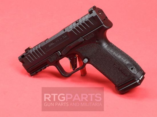 CANIK, METE MC9 Prime, Semi-automatic, Striker Fired, Compact, 9MM, 3.64" Barrel, Compensated Slide and Barrel with Blast Chamber, Night Sights, Optics Ready, Matte Finish, Black, Two 17rd Magazines, 787450948723, FFL-CANIK-HG8328-N, RTG Parts