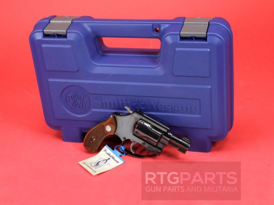 Smith & Wesson, Model 36 Classic, Double Action, Metal Frame Revolver, J-Frame, 38 Special +P, 1.88" Barrel, Carbon Steel, Blued Finish, Wood Grips, Fixed Sights, 5 Rounds, No Internal Lock, 022188900408, FFL-SW-14076, RTG Parts
