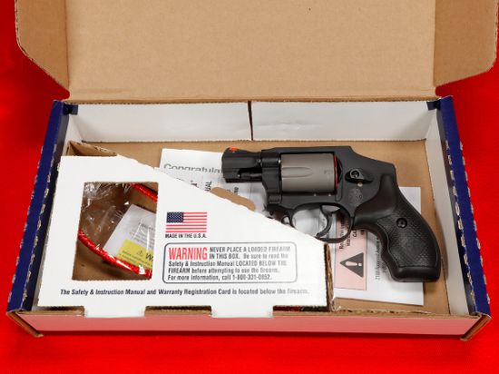 Smith & Wesson, Model 340, Double Action Only, Metal Frame Revolver, J-Frame, 357 Magnum, 1.875" Barrel, Scandium Alloy, Titanium Alloy Cylinder, Black, Rubber Grips, Fixed Sights, 5 Rounds, No Internal Lock, 022188030617, FFL-SW-103061, RTG Parts