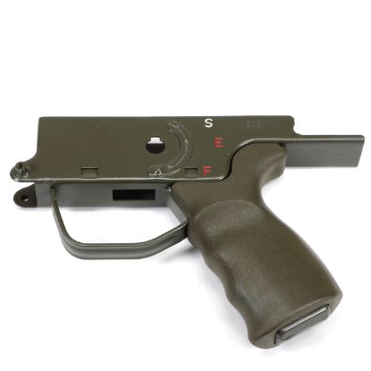 Picture of HK91/G3 STEEL CLIPPED & PINNED SEF LOWER WITH GRIP, PAINTED OD GREEN