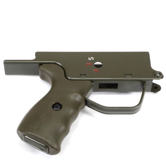 Picture of HK91/G3 STEEL CLIPPED & PINNED SEF LOWER WITH GRIP, PAINTED OD GREEN