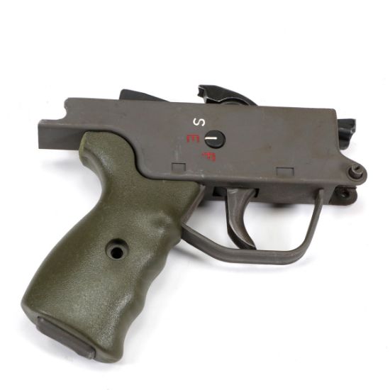 Picture of COMPLETE HK91/G3 STEEL CLIPPED & PINNED SEF LOWER WITH GRIP, PAINTED OD GREEN