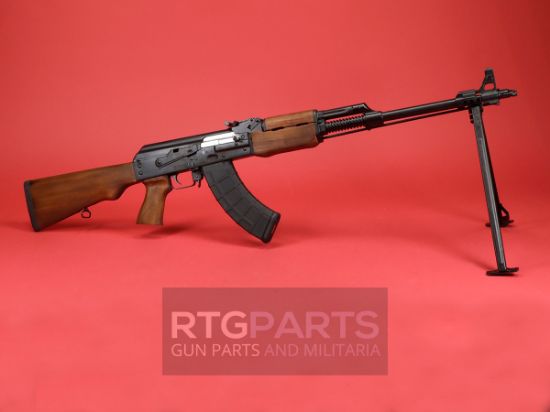 Zastava, M72 RPK, Semi-automatic, 7.62X39, 21" Ribbed Barrel, Matte Finish, Black, Factory Bipod, Wood Furniture, 669185296075, FFL-ZASTAVA-ZR72762W-COMBO, RTG Parts
