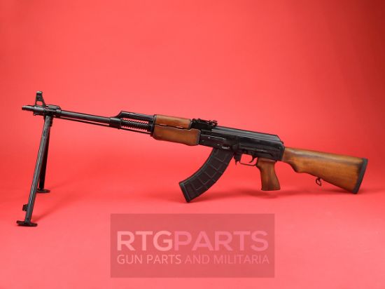 Zastava, M72 RPK, Semi-automatic, 7.62X39, 21" Ribbed Barrel, Matte Finish, Black, Factory Bipod, Wood Furniture, 669185296075, FFL-ZASTAVA-ZR72762W-COMBO, RTG Parts