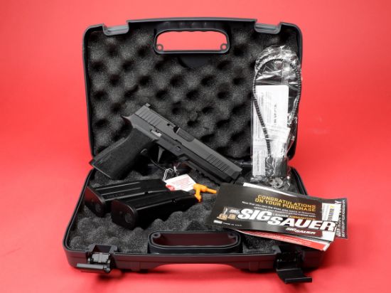 Sig Sauer, P320 XTEN, Striker Fired, Semi-automatic, Polymer Frame Pistol, Full Size, 10MM, 5" Barrel, Nitron Finish, Black, Optics Ready, Trijicon RMR Footprint, XRAY3 Night Sights, 15 Rounds, 2 Magazines, 798681652341, FFL-SIG-320X5-10-BXR3-R2, RTG Parts