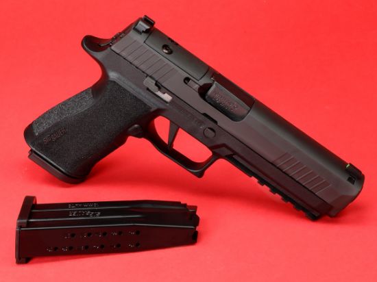 Sig Sauer, P320 XTEN, Striker Fired, Semi-automatic, Polymer Frame Pistol, Full Size, 10MM, 5" Barrel, Nitron Finish, Black, Optics Ready, Trijicon RMR Footprint, XRAY3 Night Sights, 15 Rounds, 2 Magazines, 798681652341, FFL-SIG-320X5-10-BXR3-R2, RTG Parts