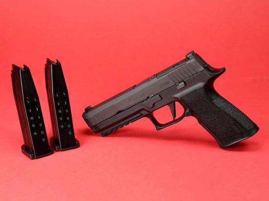 Sig Sauer, P320 XTEN, Striker Fired, Semi-automatic, Polymer Frame Pistol, Full Size, 10MM, 5" Barrel, Nitron Finish, Black, Optics Ready, Trijicon RMR Footprint, XRAY3 Night Sights, 15 Rounds, 2 Magazines, 798681652341, FFL-SIG-320X5-10-BXR3-R2, RTG Parts