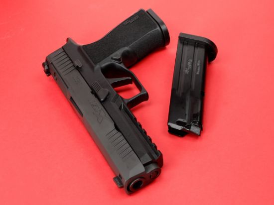 Sig Sauer, P320 XTEN, Striker Fired, Semi-automatic, Polymer Frame Pistol, Full Size, 10MM, 5" Barrel, Nitron Finish, Black, Optics Ready, Trijicon RMR Footprint, XRAY3 Night Sights, 15 Rounds, 2 Magazines, 798681652341, FFL-SIG-320X5-10-BXR3-R2, RTG Parts