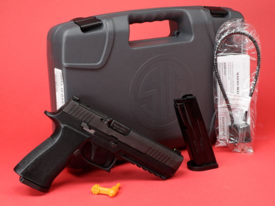 Sig Sauer, P320 XTEN, Striker Fired, Semi-automatic, Polymer Frame Pistol, Full Size, 10MM, 5" Barrel, Nitron Finish, Black, Optics Ready, Trijicon RMR Footprint, XRAY3 Night Sights, 15 Rounds, 2 Magazines, 798681652341, FFL-SIG-320X5-10-BXR3-R2, RTG Parts