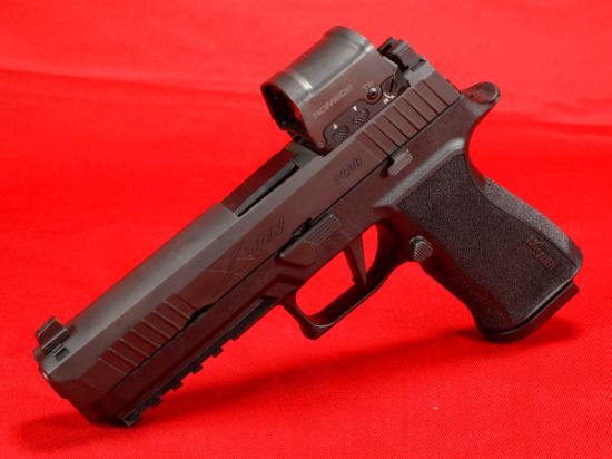 Sig Sauer, P320 XTEN, Striker Fired, Semi-automatic, Polymer Frame Pistol, Full Size, 10MM, 5" Barrel, Nitron Finish, Black, Romeo 2 Red Dot, XRAY3 Night Sights, 15 Rounds, 2 Magazines, 798681679508, FFL-SIG-320X5-10-BXR3-RX2, RTG Parts