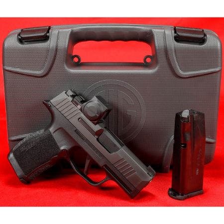 Sig Sauer, P365X, Striker Fired, Semi-automatic, Polymer Frame Pistol, Sub-Compact, 9MM, 3.1" Barrel, Nitron Finish, Black, XRAY3 Day/Night Sights, XSeries Flat Trigger, Romeo-X Compact Optic, 12 Rounds, 2 Magazines, 798681689385, FFL-SIG-365X-9-BXR3-RXX, RTG Parts