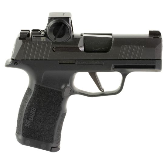 Sig Sauer, P365X, Striker Fired, Semi-automatic, Polymer Frame Pistol, Sub-Compact, 9MM, 3.1" Barrel, Nitron Finish, Black, XRAY3 Day/Night Sights, XSeries Flat Trigger, Romeo-X Compact Optic, 12 Rounds, 2 Magazines, 798681689385, FFL-SIG-365X-9-BXR3-RXX, RTG Parts