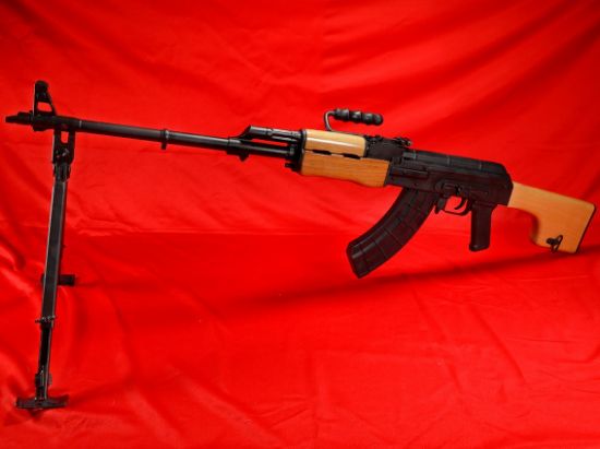 Century Romanian AES-10B2 7.62x39 Wood Stock, 21.5" Barrel, Bulged Trunnion, Bipod, Carry Handle, Club Foot Stock, Adjustable Rear Sight, Factory 30rd mag, 787450859401, RI4988N, FFL-CENTURY-AES-10B2, RTG Parts