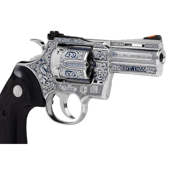 Colt's Manufacturing, Colt's Manufacturing, Python, Revolver, Double/Single Action, 357 Magnum, 3", Sapphire Finish, 6 Rounds, Colt Python Stainless Steel, Blade Front/Adjustable Rear Sight, FFL-COLT-PYTHON-SP3WTS, RTG Parts