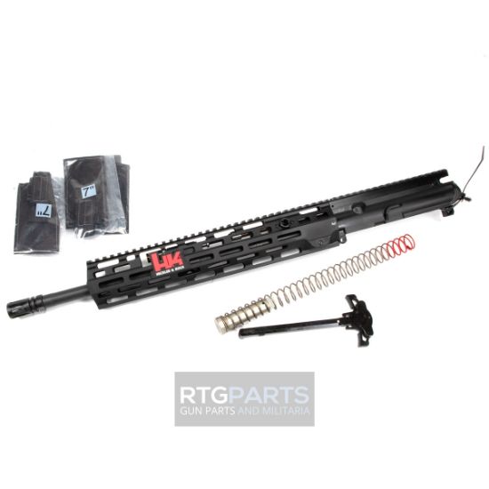 Heckler & Koch, MR556 A4 Upper Receiver, 223 Remington/556NATO, 16.5" Barrel, Threaded 1/2X28, M-LOK Handguard, Anodized Finish, Black, Fits AR-15 Lower Receivers, Includes Bolt Carrier Group, Charging Handle, Buffer Weight and Buffer Spring, 642230270213, HKK-51000384, RTG Parts