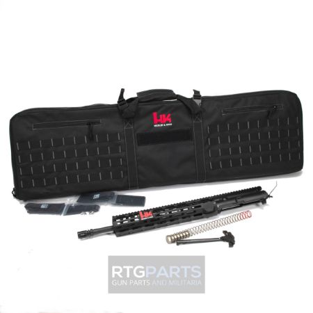 Heckler & Koch, MR556 A4 Upper Receiver, 223 Remington/556NATO, 16.5" Barrel, Threaded 1/2X28, M-LOK Handguard, Anodized Finish, Black, Fits AR-15 Lower Receivers, Includes Bolt Carrier Group, Charging Handle, Buffer Weight and Buffer Spring, 642230270213, HKK-51000384, RTG Parts