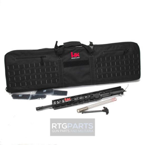 Heckler & Koch, MR556 A4 Upper Receiver, 223 Remington/556NATO, 16.5" Barrel, Threaded 1/2X28, M-LOK Handguard, Anodized Finish, Black, Fits AR-15 Lower Receivers, Includes Bolt Carrier Group, Charging Handle, Buffer Weight and Buffer Spring, 642230270213, HKK-51000384, RTG Parts