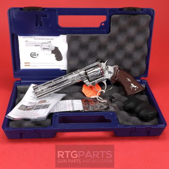 Colt Custom, Limited Edition of 150 Revolvers, King Cobra, .22LR, 10-Shot Cylinder, 6" Barrel, Factory Engraved B Coverage, 151550026779, FFL-COLT-CKCOBRA22SP6RFO, RTG Parts
