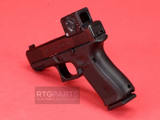 GLOCK, 19 M.O.S., Gen 5, Compact, 9MM, 4.02" Marksman Barrel, nDLC Finish, Black, MOS8 Optic Cut, Aimpoint COA Optic Mounted, Black Front Sight, Rear Wedge Sight, Front Serrations, Ambidextrous Slide Stop Lever, Flared Mag Well, No Finger Grooves, Three 15rd Magazines, 764503064883, FFL-GLOCK-PA195SB03MOS8A3, RTG Parts