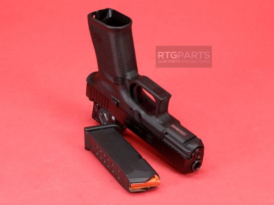 GLOCK, 19 M.O.S., Gen 5, Compact, 9MM, 4.02" Marksman Barrel, nDLC Finish, Black, MOS8 Optic Cut, Aimpoint COA Optic Mounted, Black Front Sight, Rear Wedge Sight, Front Serrations, Ambidextrous Slide Stop Lever, Flared Mag Well, No Finger Grooves, Three 15rd Magazines, 764503064883, FFL-GLOCK-PA195SB03MOS8A3, RTG Parts