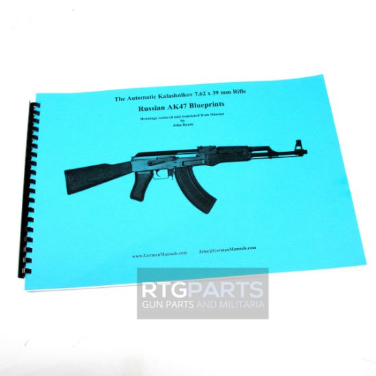 Picture of RUSSIAN MPi AK47 BLUEPRINTS, 90 PAGES, 12X18", TRANSLATED & RESTORED