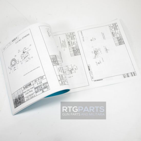 Picture of RUSSIAN MPi AK47 BLUEPRINTS, 90 PAGES, 12X18", TRANSLATED & RESTORED