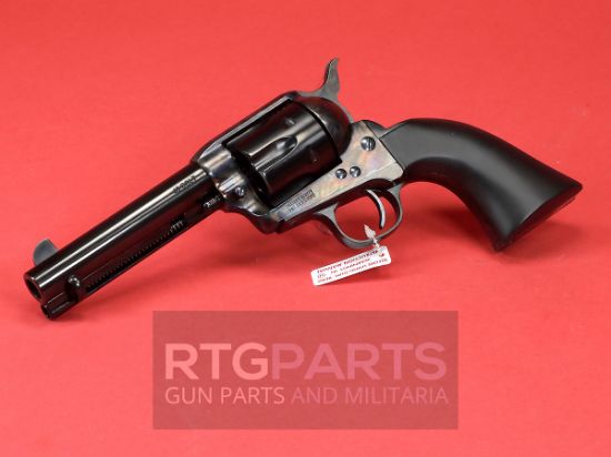 Cimarron, Holy Smoker, 3:10 To Yuma Revolver, Single Action, 45LC, 4.75" Barrel, Steel Frame, Case Hardened Finish, Fixed Sights, Gold Cross Black Grip, 6 Rounds