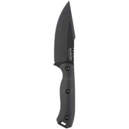 KA-BAR Knives, Becker Harpoon, Fixed Blade Knife, 4.625" Blade Length, 9.375" Overall Length, Matte Finish, Black, Drop Point, Plain Edge, 1095 Cro-Van Steel, Brown Polymer Handle, Includes Celcon Sheath, 6617717900181, GER-KABAR-BK18K, RTG Parts
