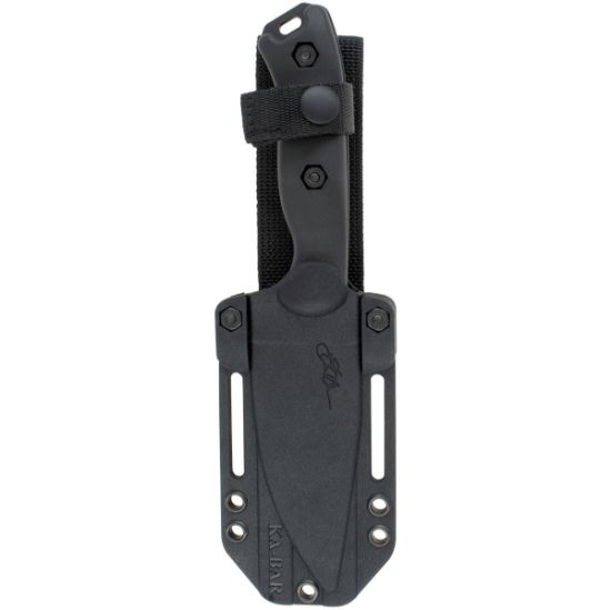 KA-BAR Knives, Becker Harpoon, Fixed Blade Knife, 4.625" Blade Length, 9.375" Overall Length, Matte Finish, Black, Drop Point, Plain Edge, 1095 Cro-Van Steel, Brown Polymer Handle, Includes Celcon Sheath, 6617717900181, GER-KABAR-BK18K, RTG Parts