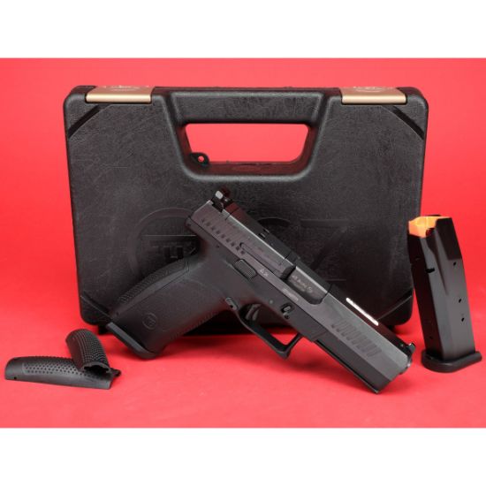 CZ, P-10 F, 45ACP, Striker Fired, Polymer Frame Pistol, Full Size, 4.5" Cold Hammer Forged Barrel, Nitride Finish, Black, White 3-Dot Sights, Optics Ready, Two 13rd Magazines, 806703915913, FFL-CZ-91591, RTG Parts