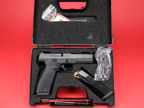 CZ, P-10 F, 45ACP, Striker Fired, Polymer Frame Pistol, Full Size, 4.5" Cold Hammer Forged Barrel, Nitride Finish, Black, White 3-Dot Sights, Optics Ready, Two 13rd Magazines, 806703915913, FFL-CZ-91591, RTG Parts