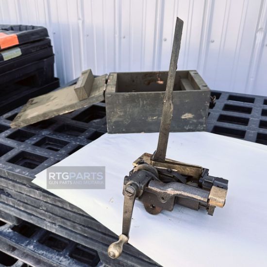 Picture of BROWNING BELT FILLING MACHINE OF 1918, BRASS & STEEL VERSION, WITH WOOD CASE